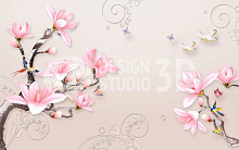 3D обои для коридора Design Studio 3D Цветочная фантазия CF-028