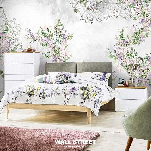 Фотообои в интерьере артикул Fiore 2, FIORE, Wall street