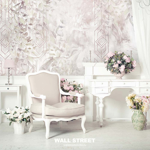 Фотообои в интерьере артикул Fiore 23, ЦВЕТОК / FIORE, Wall street